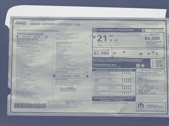 new 2025 Jeep Grand Cherokee L car, priced at $41,995