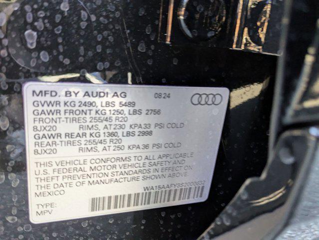 new 2025 Audi Q5 car, priced at $62,165