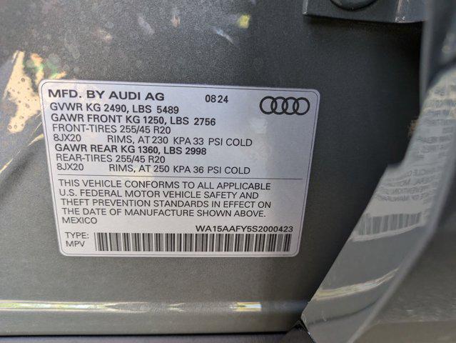 new 2025 Audi Q5 car, priced at $61,285