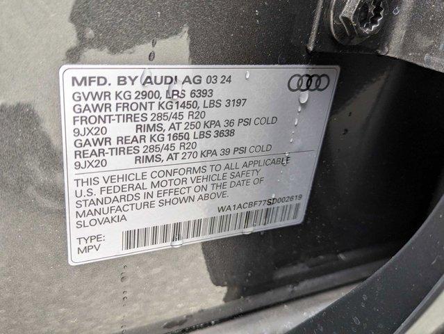 new 2025 Audi Q7 car, priced at $66,365