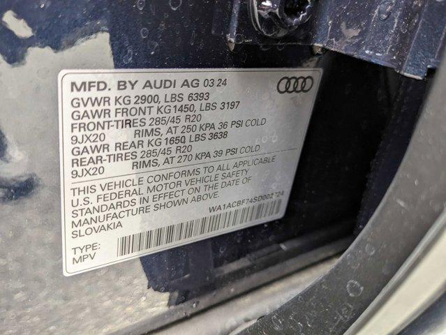 new 2025 Audi Q7 car, priced at $66,365