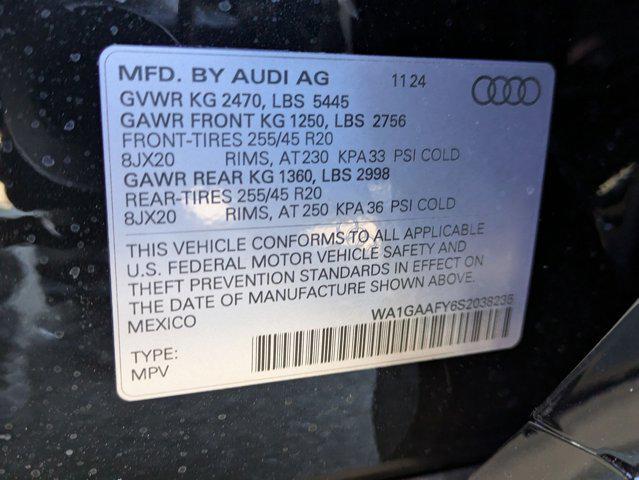 new 2025 Audi Q5 car, priced at $53,590