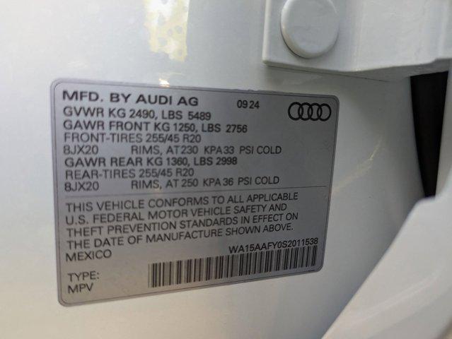 new 2025 Audi Q5 car, priced at $60,085