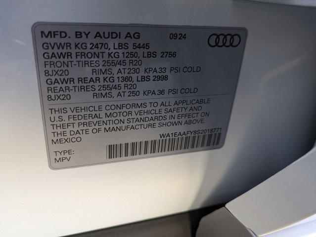 new 2025 Audi Q5 car, priced at $58,310