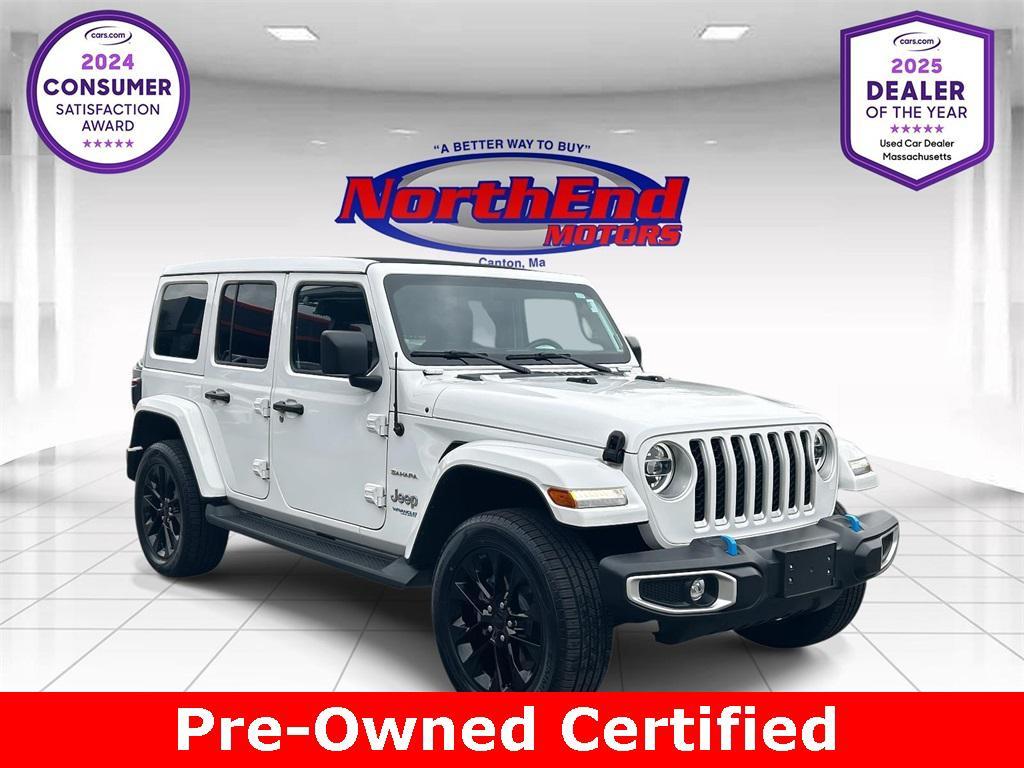 used 2022 Jeep Wrangler Unlimited 4xe car, priced at $35,400