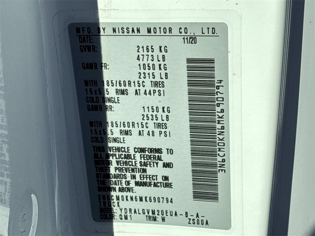 used 2021 Nissan NV200 car, priced at $19,989