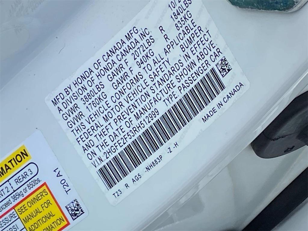 used 2024 Honda Civic car, priced at $23,749