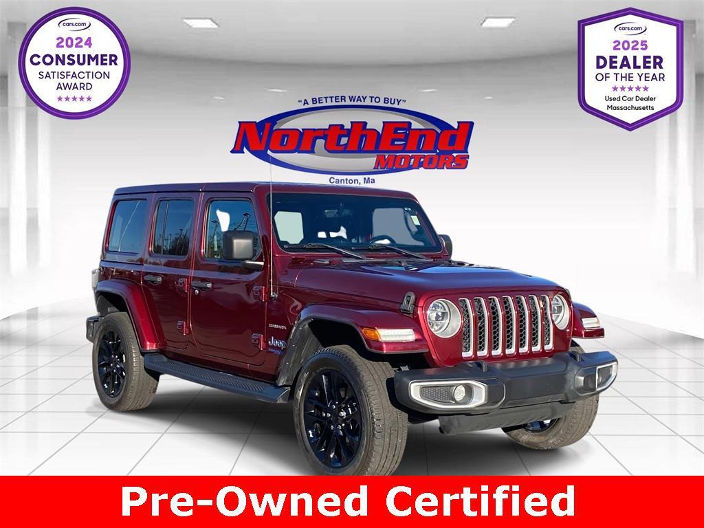 used 2021 Jeep Wrangler Unlimited 4xe car, priced at $28,499