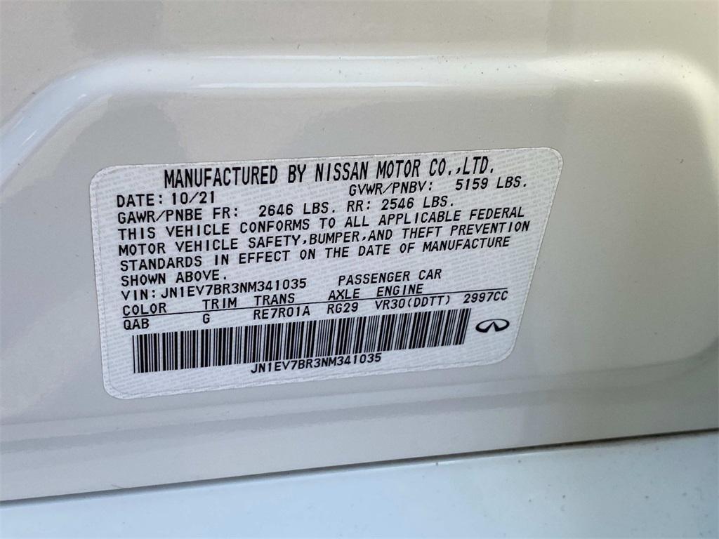 used 2022 INFINITI Q50 car, priced at $28,989