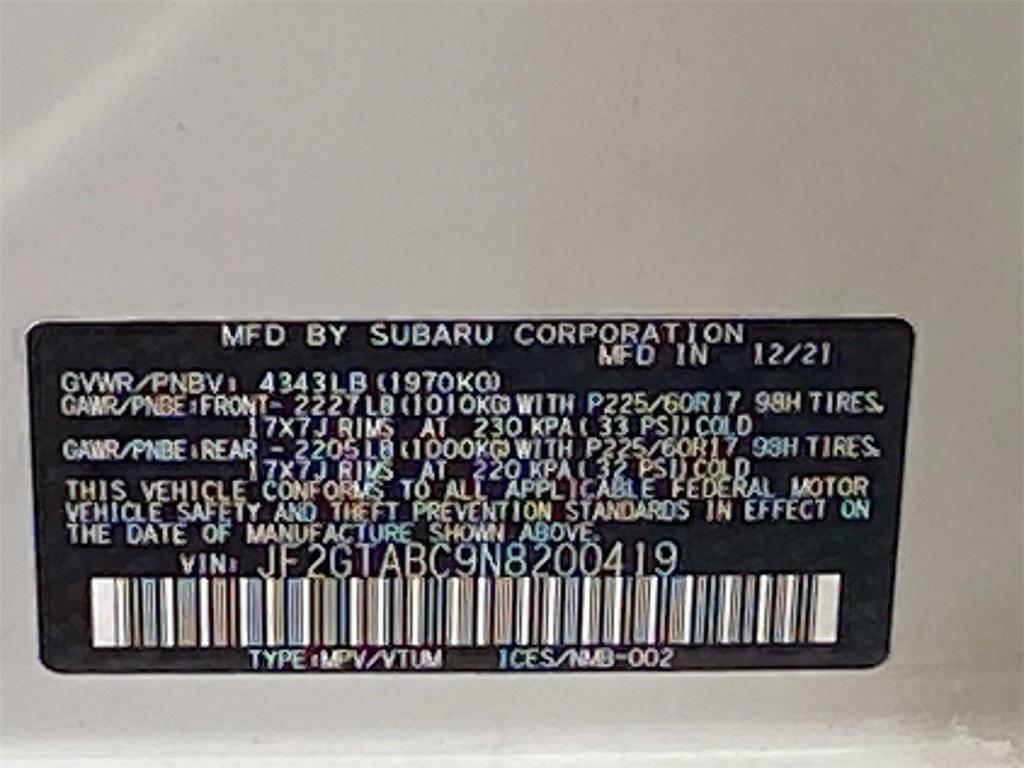 used 2022 Subaru Crosstrek car, priced at $19,969