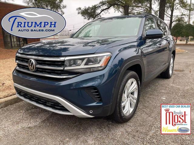 used 2021 Volkswagen Atlas car, priced at $16,900