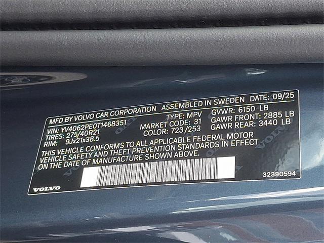new 2026 Volvo XC90 car, priced at $71,825