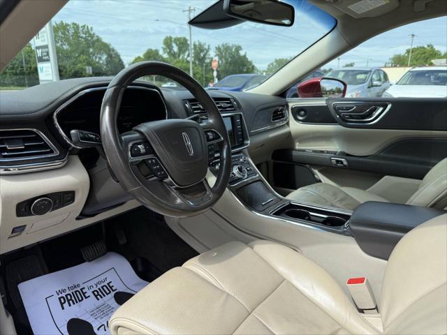 used 2017 Lincoln Continental car, priced at $20,497