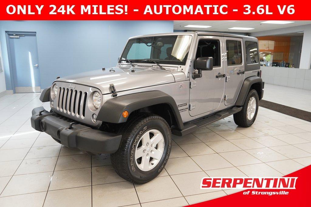 used 2017 Jeep Wrangler Unlimited car, priced at $21,900