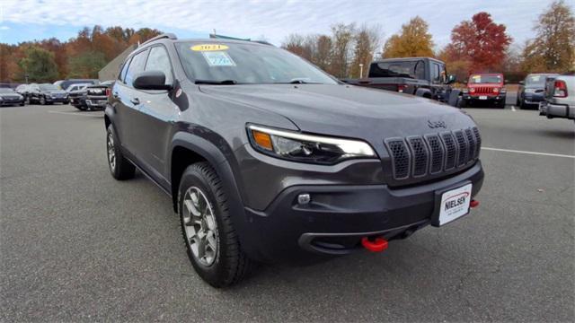 used 2021 Jeep Cherokee car, priced at $27,600