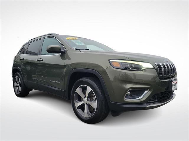 used 2021 Jeep Cherokee car, priced at $25,296