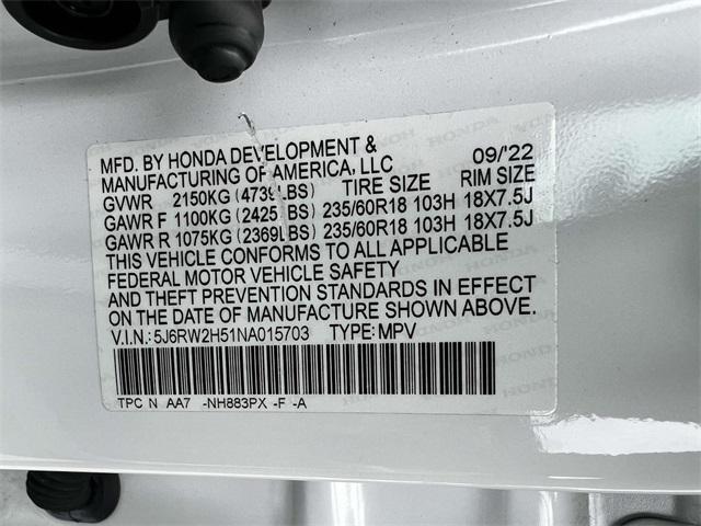 used 2022 Honda CR-V car, priced at $26,750