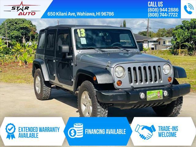 used 2013 Jeep Wrangler Unlimited car, priced at $19,700