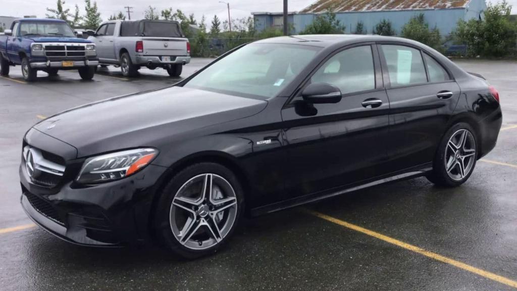 used 2021 Mercedes-Benz AMG C 43 car, priced at $46,877