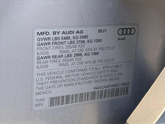 used 2021 Audi Q5 car, priced at $31,183