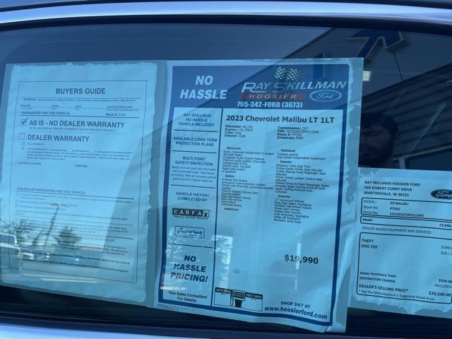 used 2023 Chevrolet Malibu car, priced at $19,490