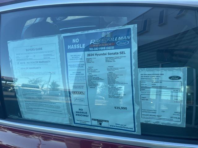 used 2024 Hyundai Sonata car, priced at $23,490