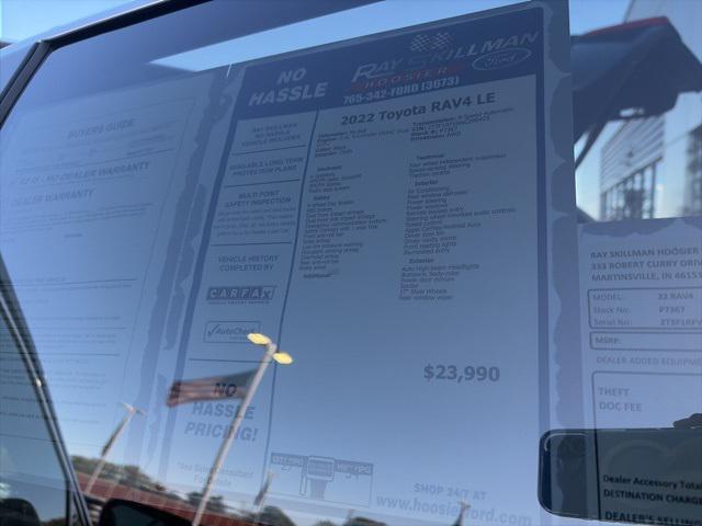 used 2022 Toyota RAV4 car, priced at $23,990