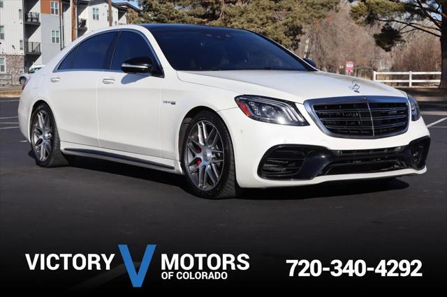 used 2018 Mercedes-Benz AMG S 63 car, priced at $59,999