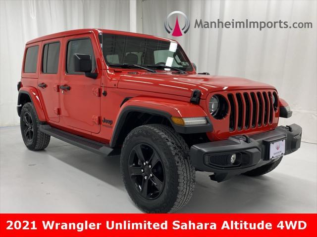 used 2021 Jeep Wrangler Unlimited car, priced at $34,622