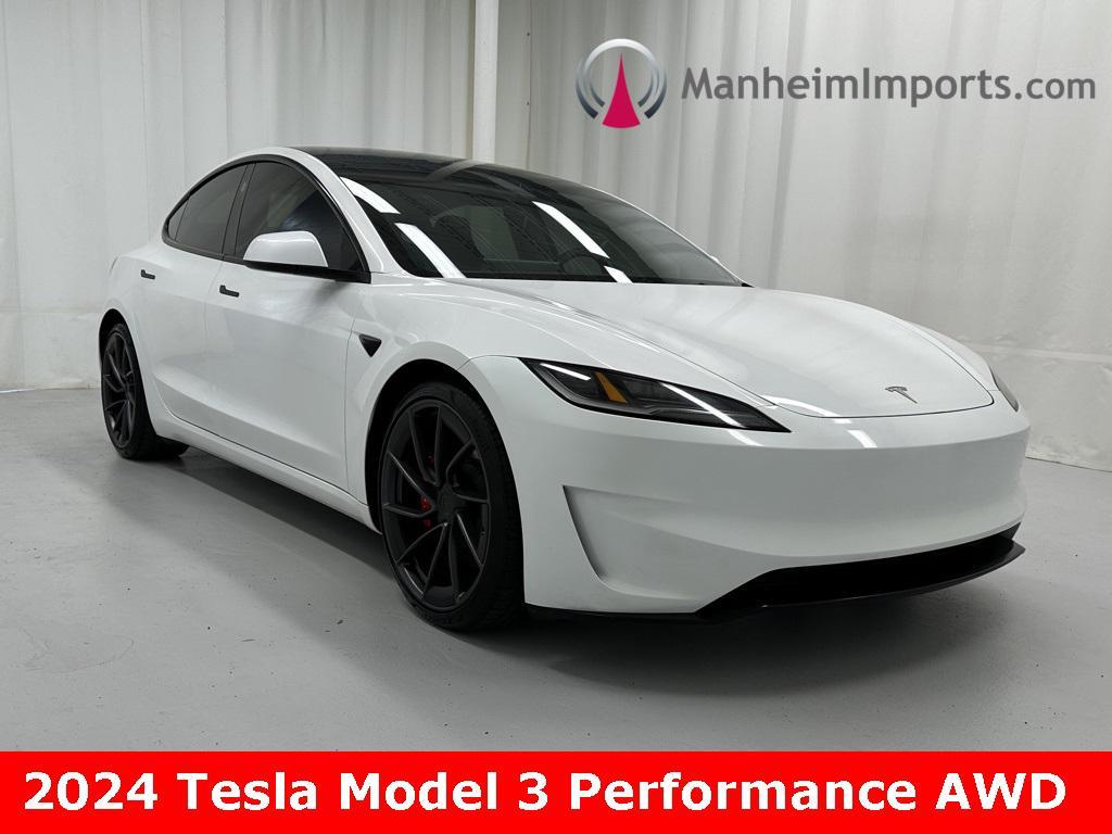 used 2024 Tesla Model 3 car, priced at $43,689