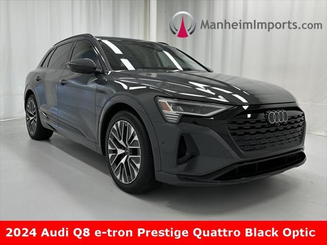 used 2024 Audi Q8 e-tron car, priced at $51,999