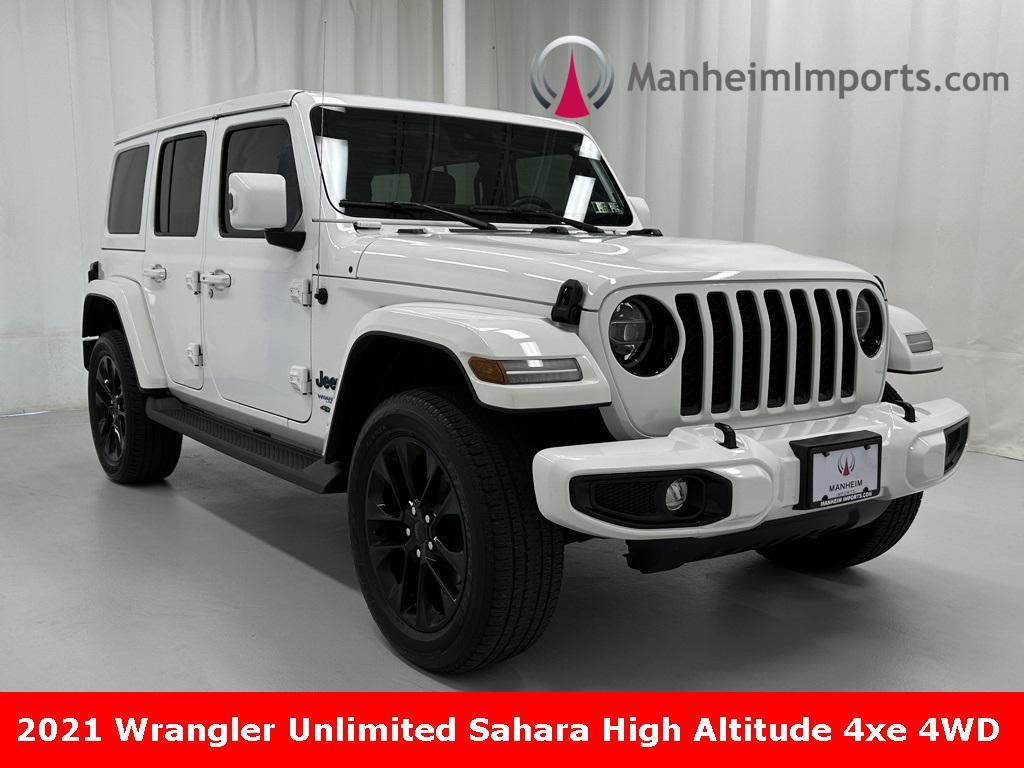 used 2021 Jeep Wrangler Unlimited 4xe car, priced at $36,889
