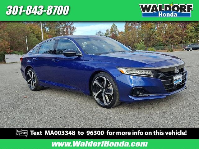 used 2021 Honda Accord car, priced at $26,998