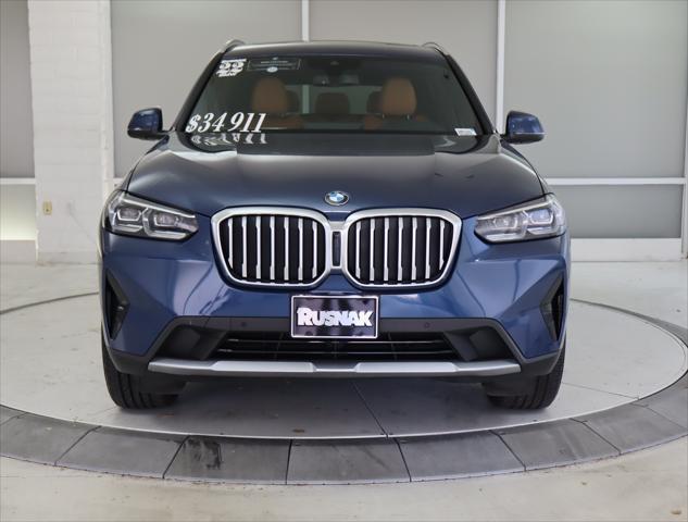 used 2022 BMW X3 car, priced at $34,911