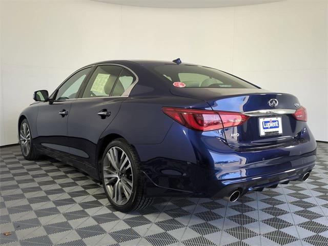 used 2022 INFINITI Q50 car, priced at $32,210