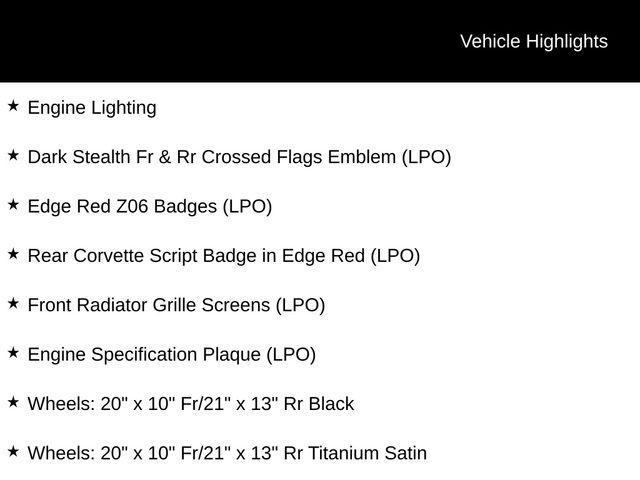 new 2026 Chevrolet Corvette car, priced at $151,852