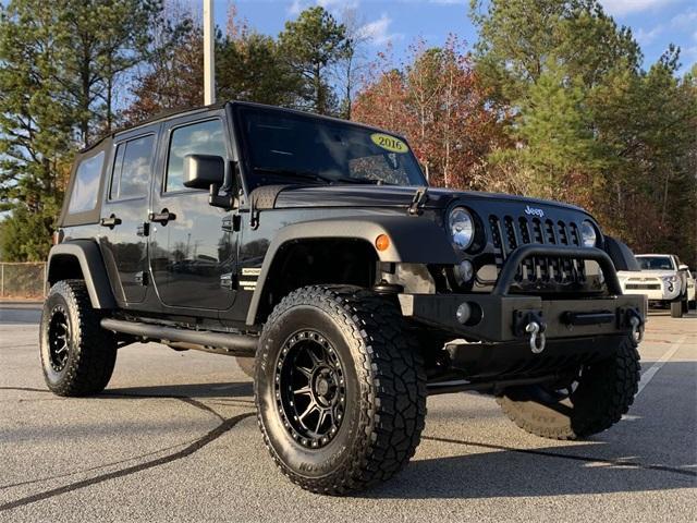 used 2016 Jeep Wrangler Unlimited car, priced at $19,408