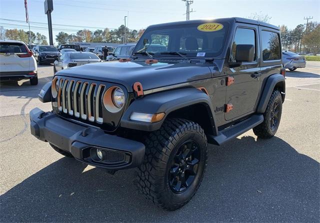 used 2021 Jeep Wrangler car, priced at $26,950