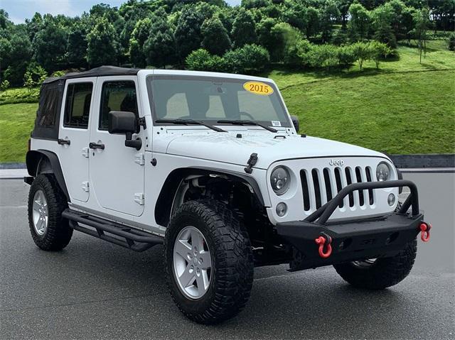 used 2015 Jeep Wrangler Unlimited car, priced at $14,618