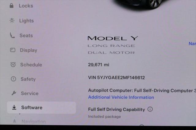 used 2021 Tesla Model Y car, priced at $29,495