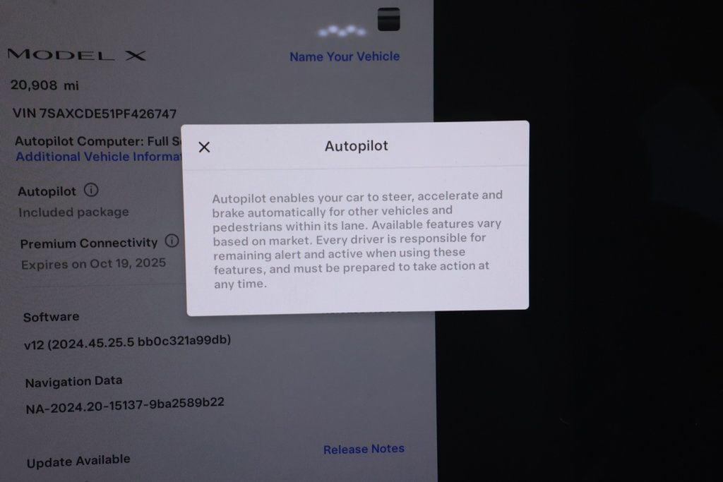 used 2023 Tesla Model X car, priced at $46,995