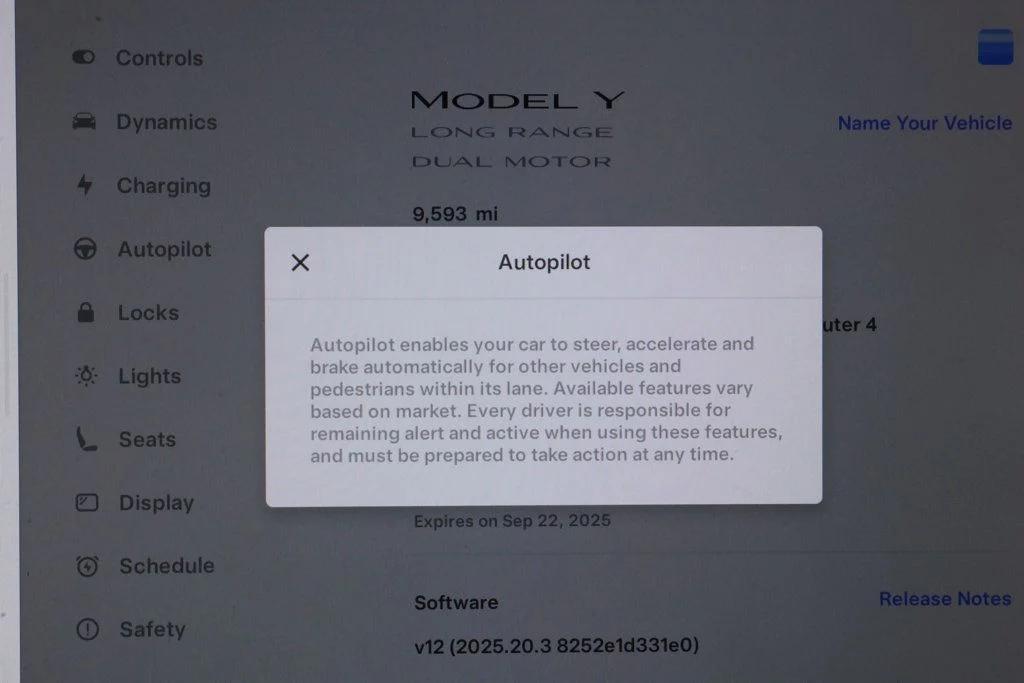 used 2025 Tesla Model Y car, priced at $34,995