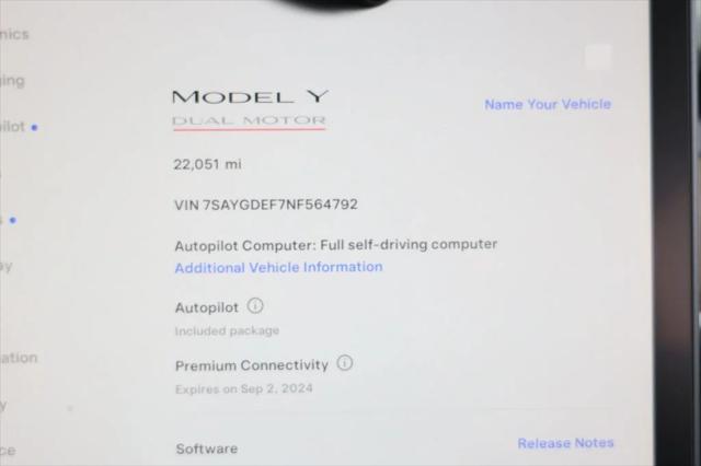 used 2022 Tesla Model Y car, priced at $29,995