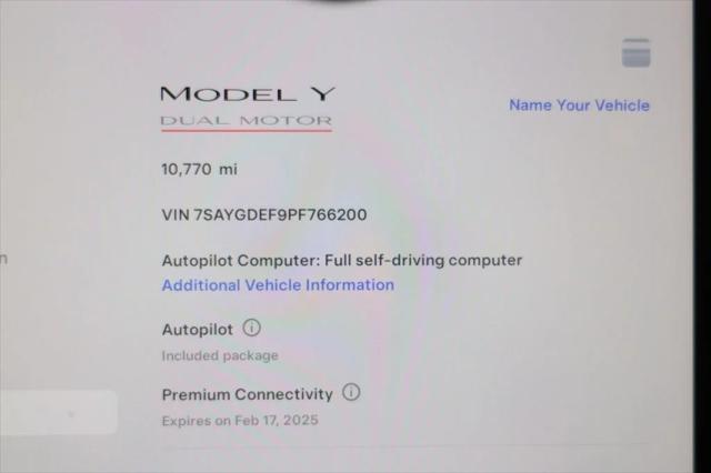 used 2023 Tesla Model Y car, priced at $32,495