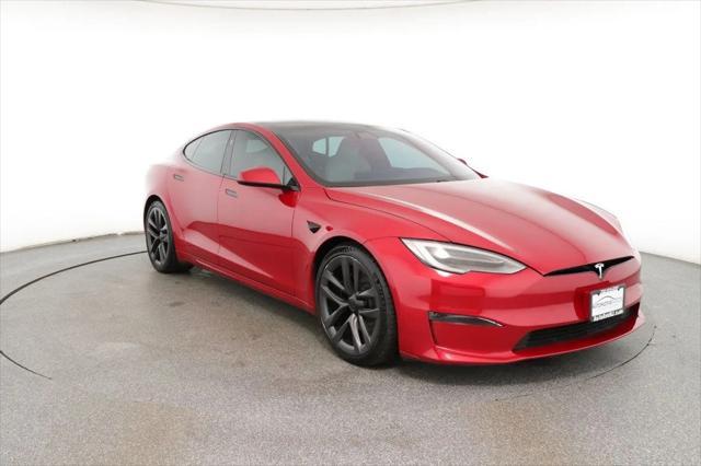 used 2021 Tesla Model S car, priced at $54,495