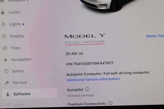 used 2022 Tesla Model Y car, priced at $30,995