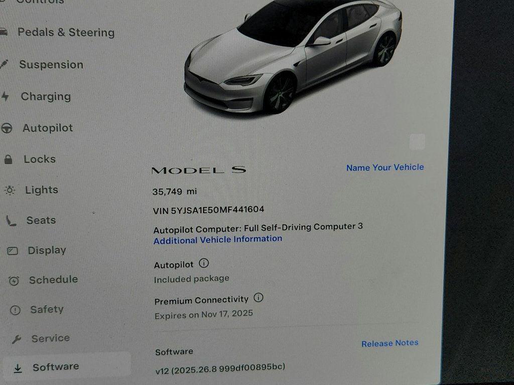 used 2021 Tesla Model S car, priced at $33,995