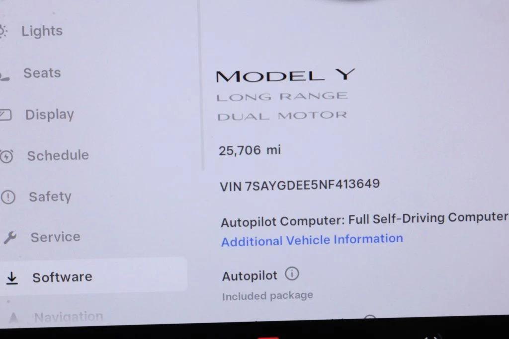 used 2022 Tesla Model Y car, priced at $28,795