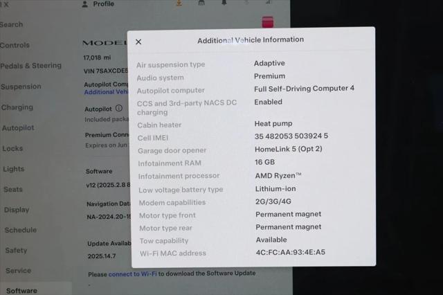 used 2023 Tesla Model X car, priced at $46,995