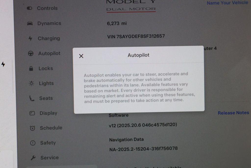 used 2025 Tesla Model Y car, priced at $35,795